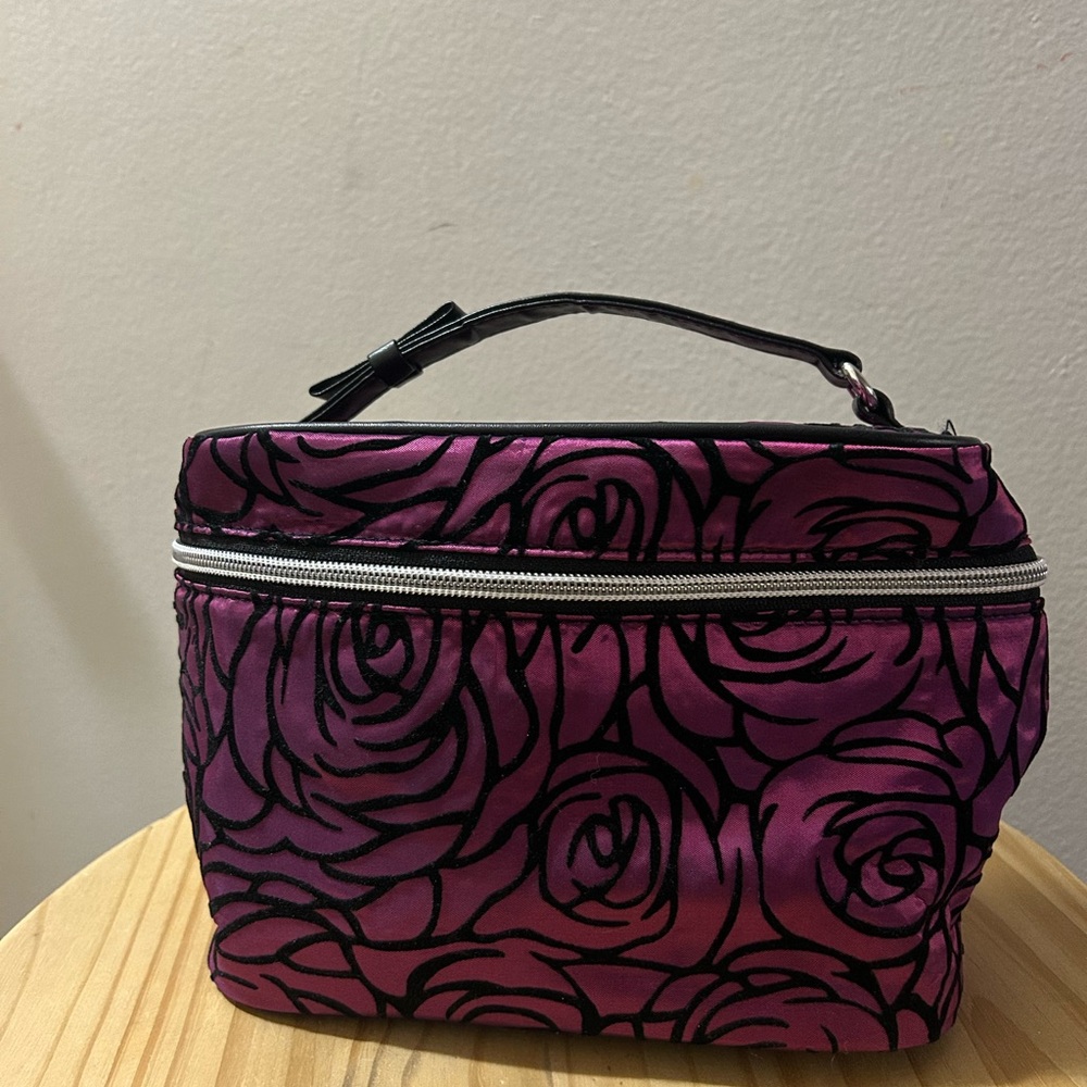 Lancome Floral Pink Women's makeup bag